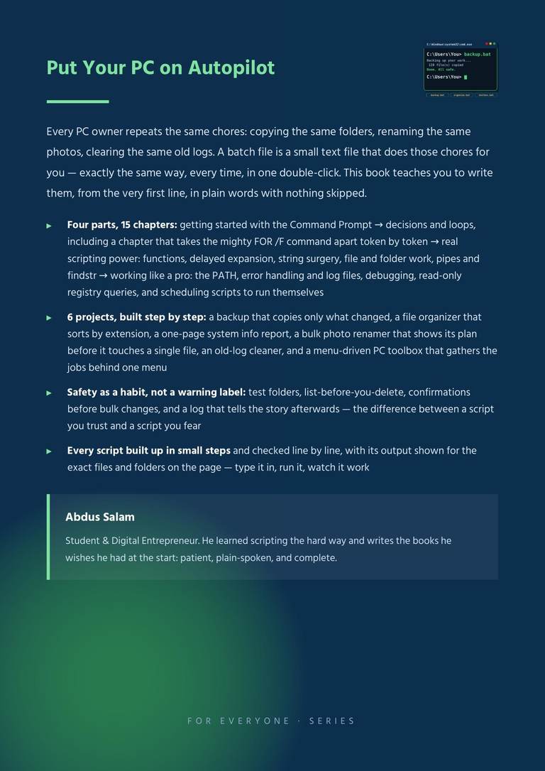 Windows Batch Scripting for Everyone preview 2
