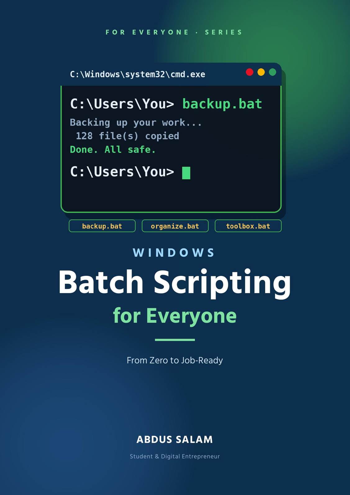 Windows Batch Scripting for Everyone cover